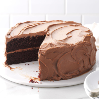Chocolate Cake with Chocolate Frosting Recipe: How to Make It image