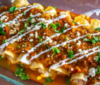 Chicken Tinga Enchiladas | Mexican Please image