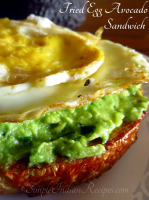 Fried Egg Avocado Sandwich - Simple Indian Recipes image