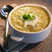 Brussels Sprouts Soup with Caramelized Onions Recipe ... image