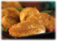 Breaded Mozzarella Slices With ... - Just A Pinch Recipes image
