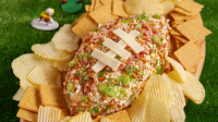 Best Loaded Football Cheeseball - How to Make Loaded ... image