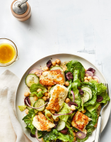 Grilled Halloumi Cheese Salad Recipe | Real Simple image