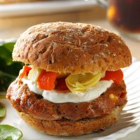 Sun-Dried Tomato Burgers Recipe: How to Make It image