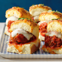 Cheesy Meatball Sliders Recipe: How to Make It image