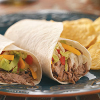 Slow-Cooked Green Chili Beef Burritos Recipe: How to Make It image