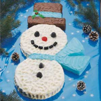 Snowman Cake Recipe: How to Make It - Taste of Home image