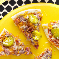 Bacon Cheeseburger Pizza Recipe: How to Make It image