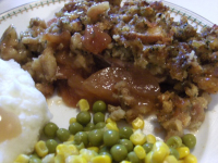 PORK CHOPS WITH STUFFING AND APPLES RECIPES