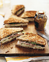 Turkey, Cheddar, and Green-Apple Sandwich Recipe | Martha ... image