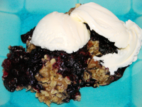 Microwave Blueberry Crumble Recipe - Dessert.Food.com image