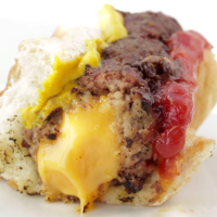 Cheese-stuffed Burger Dogs Recipe by Tasty image