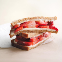 Strawberry & Cream Cheese Sandwich Recipe | EatingWell image