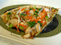 Spicy Thai Chicken Pizza With Peanut Sauce Recipe - Food.com image