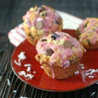 Chocolate Cherry Coconut Scuffins Recipe by Culinary ... image