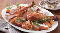 Cranberry-Orange Glazed Turkey Recipe - BettyCrocker.com image