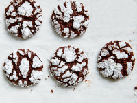 Chocolate Pretzel Crinkle Cookies Recipe - Justin Chapple ... image