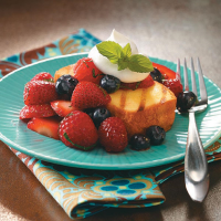 Grilled Pound Cake with Berries Recipe: How to Make It image