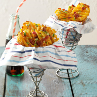 Loaded Waffle Fries Recipe: How to Make It image