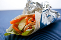 Chicken and Vegetable Wrap Recipe - NYT Cooking image