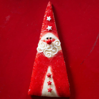 Triangle Santa Sugar Cookies | Better Homes & Gardens image