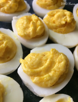 Buttery Deviled Eggs – 1840 Farm image