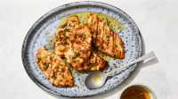 Grilled Chicken Breasts with Lemon-Thyme Sauce | Martha ... image