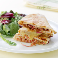Turkey & Balsamic Onion Quesadillas Recipe | EatingWell image