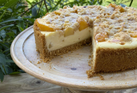Peach Cobbler Cheesecake Recipe | Southern Living image