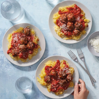 Spaghetti Squash with Beef & Ricotta Meatballs | Recipes ... image