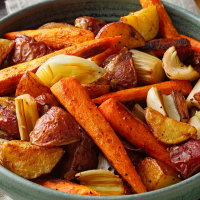 Roasted Potatoes, Carrots & Leeks Recipe: How to Make It image