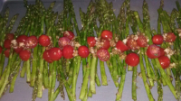 Garlic Roasted Asparagus and Cherry Tomatoes Recipe - Food.com image