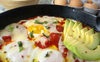 Organic Polenta with Fontina & Eggs Recipe image
