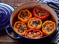 Healthy Vegetable and Couscous Stuffed Peppers Recipe ... image