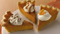 Classic Pumpkin Pie with a Trio of Toppings Recipe ... image