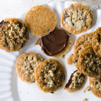 Chocolate Lace Sandwich Cookies Recipe | MyRecipes image