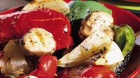 Grilled Bell Peppers, Onion and Mushrooms Recipe ... image