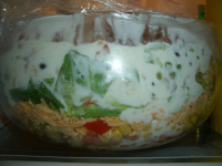 Layered Cornbread Salad Recipe - Food.com image