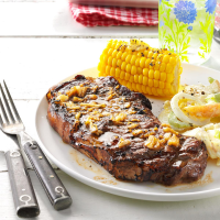 Garlic Grilled Steaks Recipe: How to Make It image