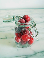 Sugared Cranberries as Garnish for Cocktails, Dessert ... image