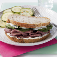 Roast Beef Sandwich with Horseradish Aioli Recipe | MyRecipes image