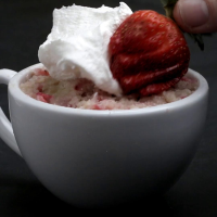 Strawberries & Cream Mug Cake Recipe by Tasty image