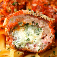 Spinach Dip-stuffed Meatballs Recipe by Tasty image