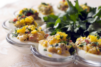 Shrimp Deviled Eggs Recipe - NYT Cooking image