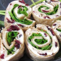 Turkey, Cranberry, and Spinach Roll-Ups Recipe | Allrecipes image