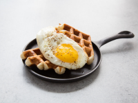Maple Syrup Fried Eggs on Waffles Recipe - Food.com image