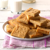 Chewy Peanut Butter Pan Squares Recipe: How to Make It - Taste of Home: Find Recipes, Appetizers, Desserts, Holiday Recipes & Healthy Cooking Tips image