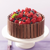 Chocolate Fruit Basket Cake Recipe: How to Make It image
