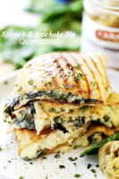 Spinach and Artichoke Dip Quesadillas | Easy Quesadilla Recipe image