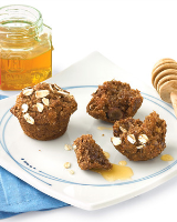 Oat Bran-Applesauce Mini Muffins Recipe | Martha Stewart image